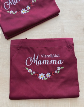 Priekšauts "Vismīļākā mamma" karmīnsarkans