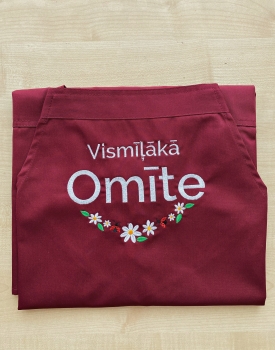 Priekšauts "Vismīļākā omīte" karmīnsarkans