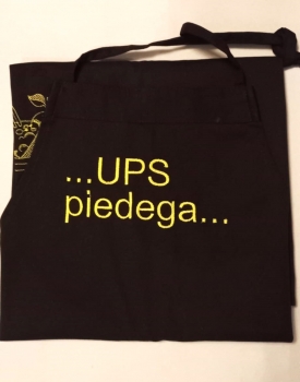 Priekšauts "Ups piedega" melns