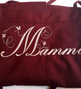 Priekšauts &quot;Mamma&quot; karmīnsarkans