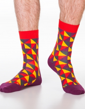 Socks Triangle Sport Red/Purple