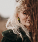 Earrings &quot;Tomtit&quot;