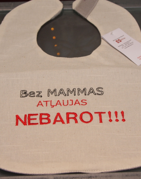 Bib &quot;Do not feed without mommy permission&quot;