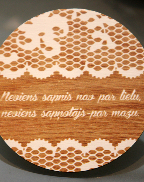 Mežģīņu krūzes paliktnis Nr.3