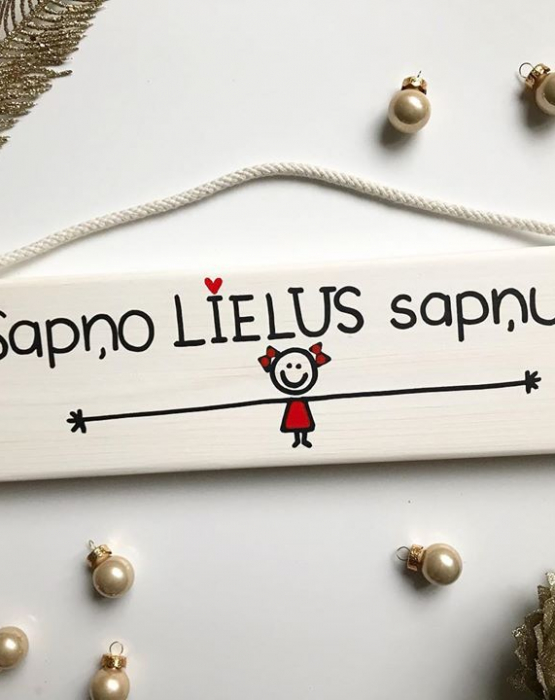 Koka dekors &quot;Sapņo!&quot;
