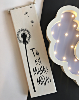 Koka dekors "Tu esi manas mājas"