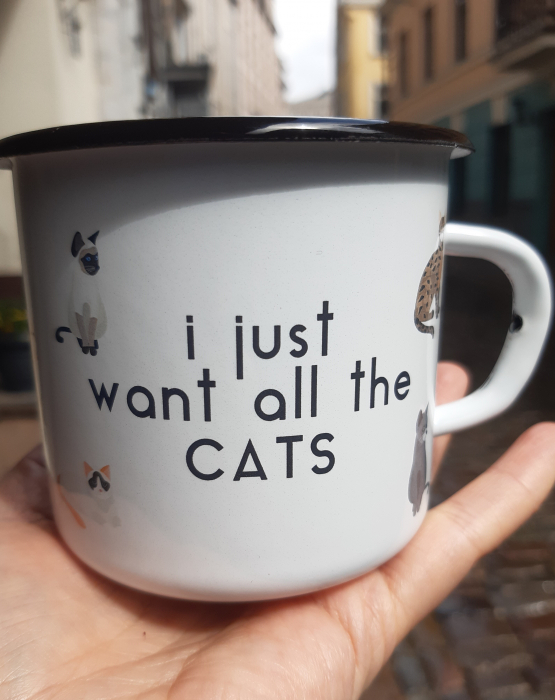 Krūze &quot;I just want all the cats&quot;