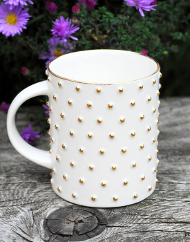 Porcelain cup - white